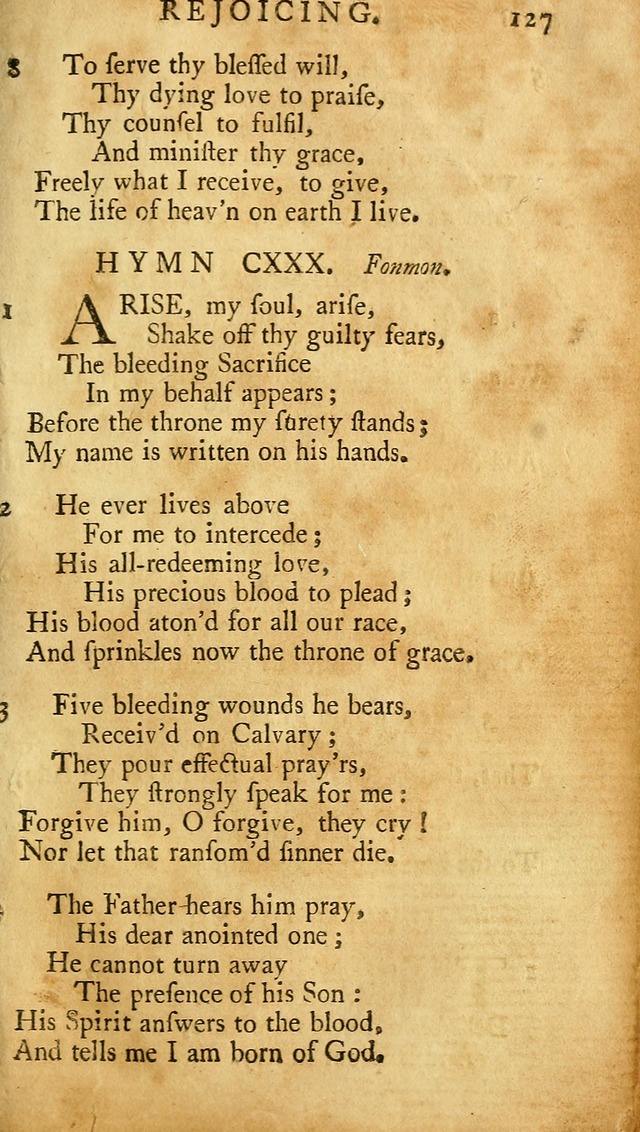 A Pocket hymn-book, designed as a constant companion for the pious: collected from various authors (11th ed.) page 127
