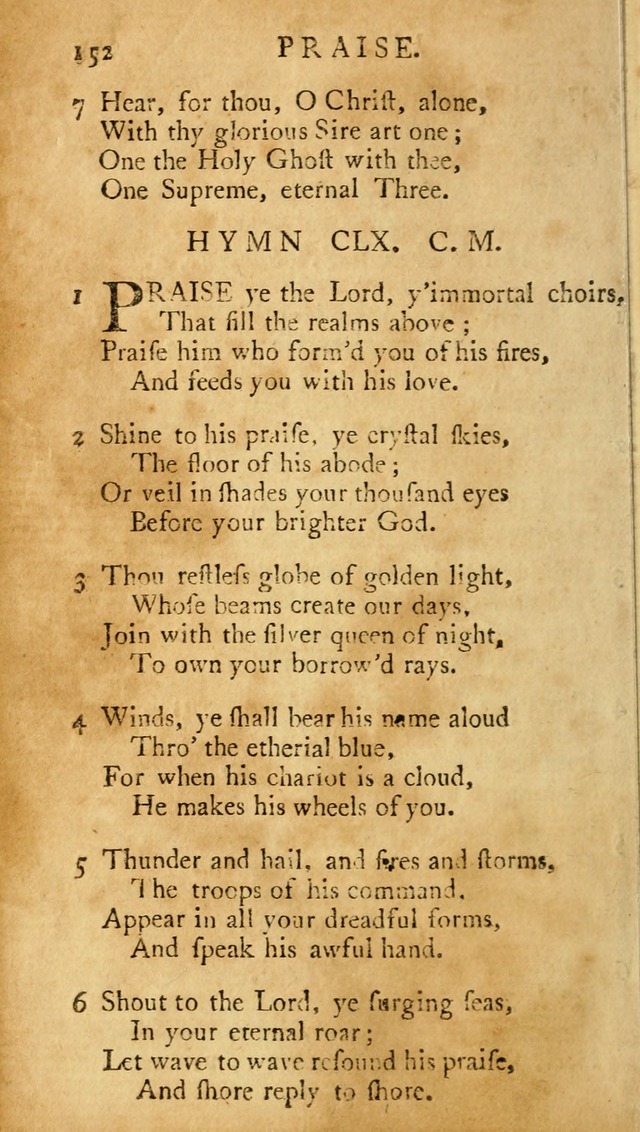 A Pocket hymn-book, designed as a constant companion for the pious: collected from various authors (11th ed.) page 152