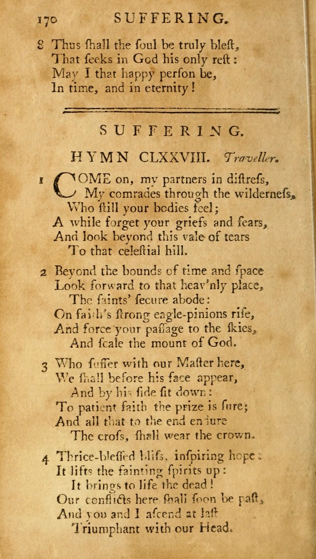 A Pocket hymn-book, designed as a constant companion for the pious: collected from various authors (11th ed.) page 170