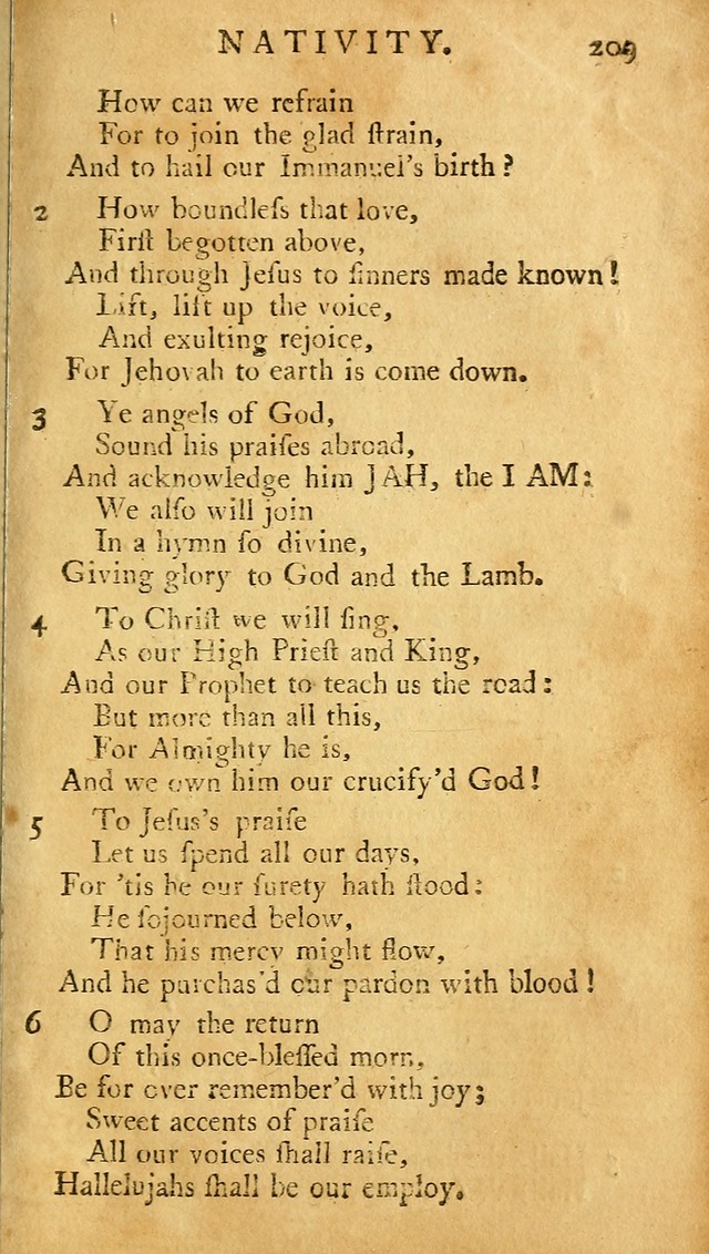 A Pocket hymn-book, designed as a constant companion for the pious: collected from various authors (11th ed.) page 209