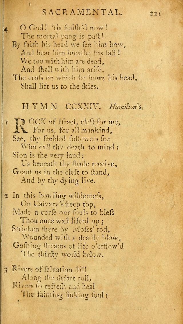 A Pocket hymn-book, designed as a constant companion for the pious: collected from various authors (11th ed.) page 221