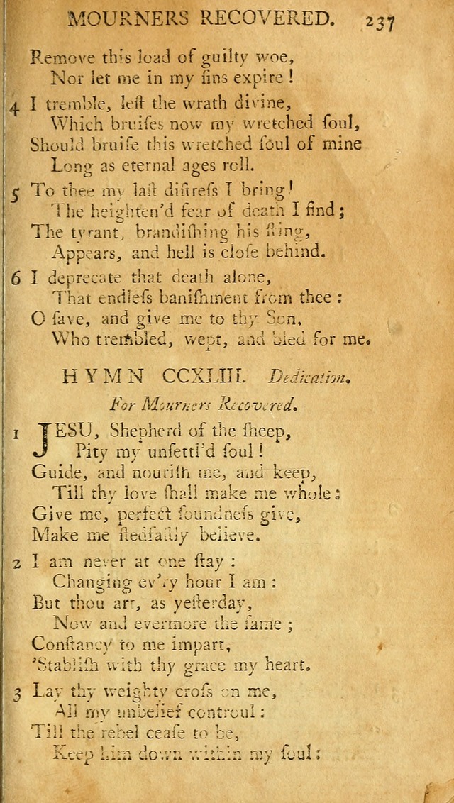 A Pocket hymn-book, designed as a constant companion for the pious: collected from various authors (11th ed.) page 237