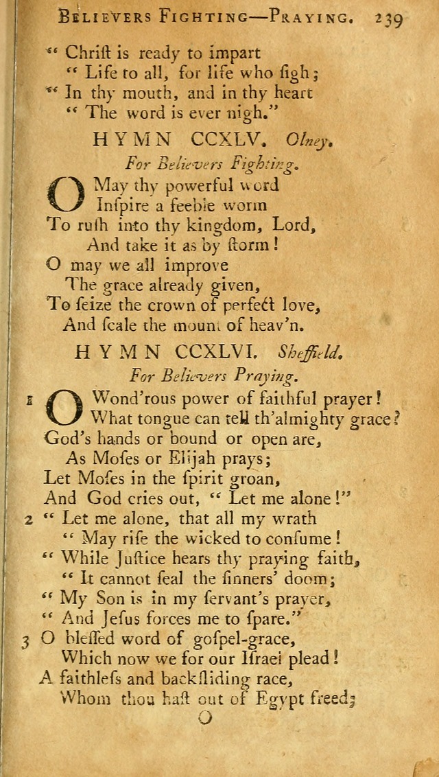 A Pocket hymn-book, designed as a constant companion for the pious: collected from various authors (11th ed.) page 239
