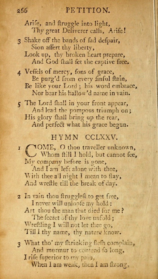 A Pocket hymn-book, designed as a constant companion for the pious: collected from various authors (11th ed.) page 266