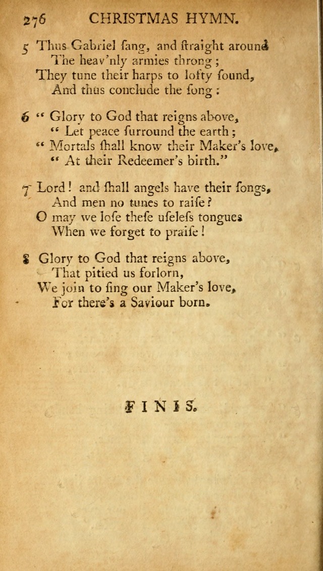 A Pocket hymn-book, designed as a constant companion for the pious: collected from various authors (11th ed.) page 276