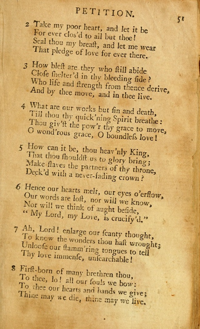 A Pocket hymn-book, designed as a constant companion for the pious: collected from various authors (11th ed.) page 51