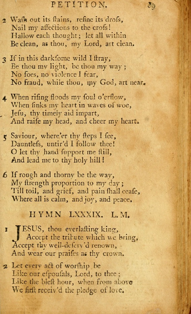 A Pocket hymn-book, designed as a constant companion for the pious: collected from various authors (11th ed.) page 89