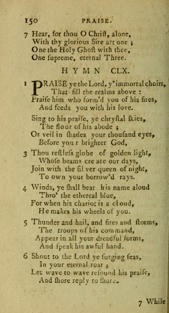 A Pocket Hymn Book: designed as a constant companion for the pious, collected from various authors (9th ed.) page 150