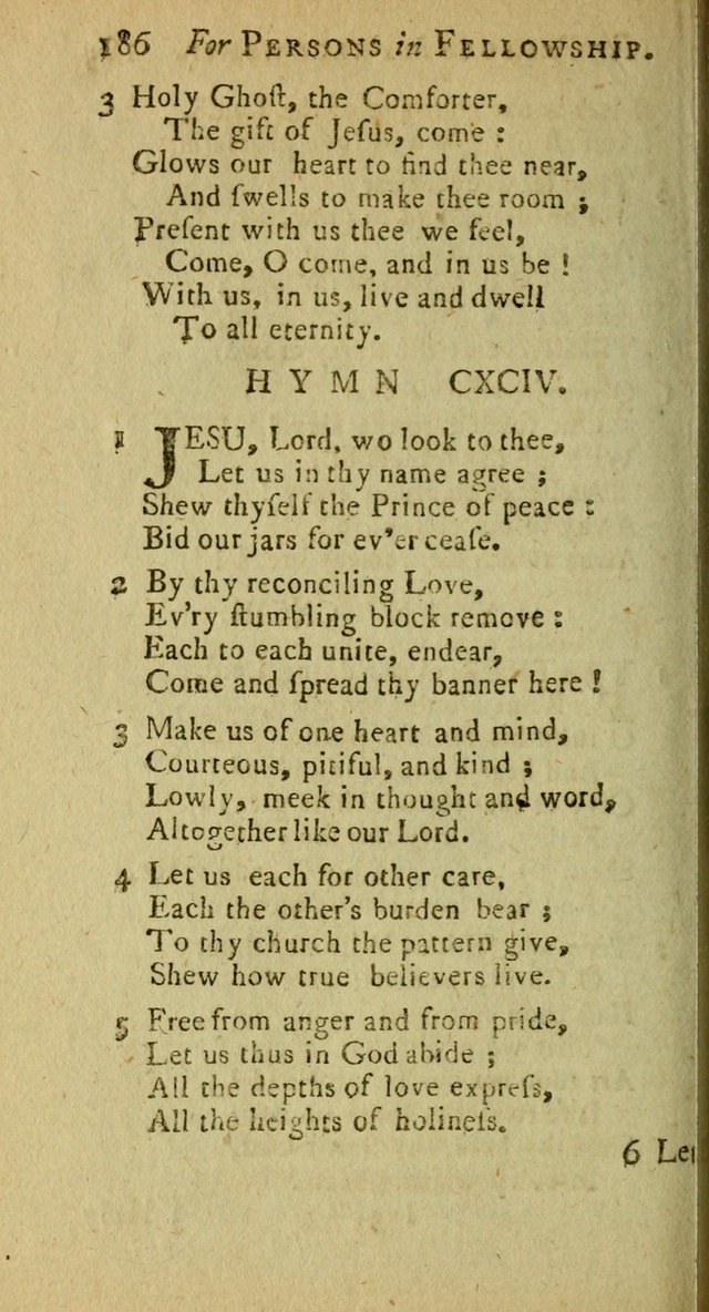 A Pocket Hymn Book: designed as a constant companion for the pious, collected from various authors (9th ed.) page 186