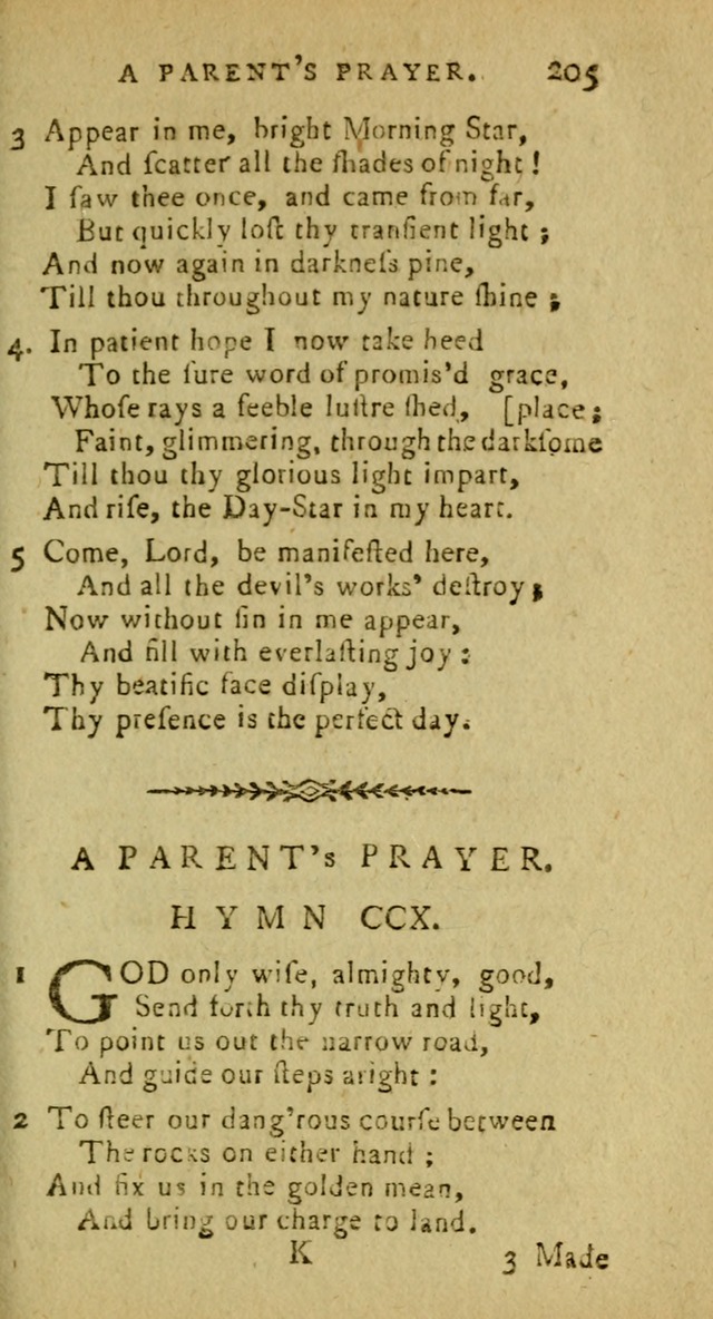 A Pocket Hymn Book: designed as a constant companion for the pious, collected from various authors (9th ed.) page 205