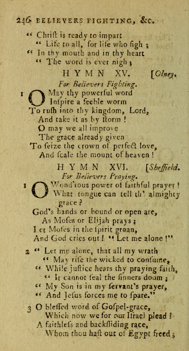 A Pocket Hymn Book: designed as a constant companion for the pious, collected from various authors (9th ed.) page 246
