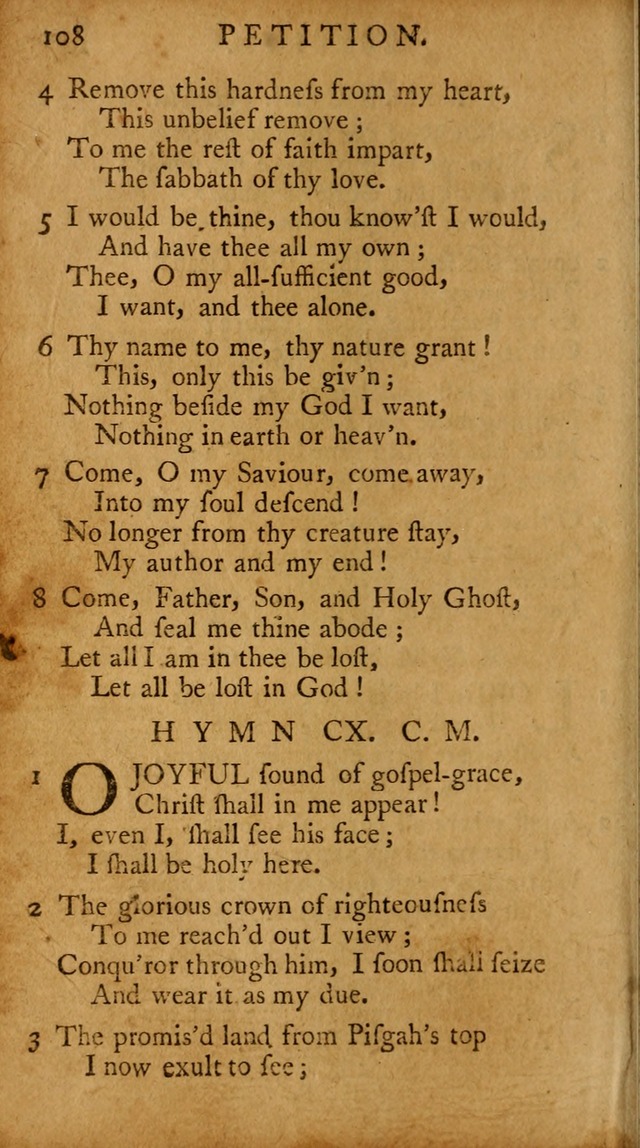 A Pocket Hymn-book: designed as a constant companion for the pious, collected from various authors (18th ed.) page 110