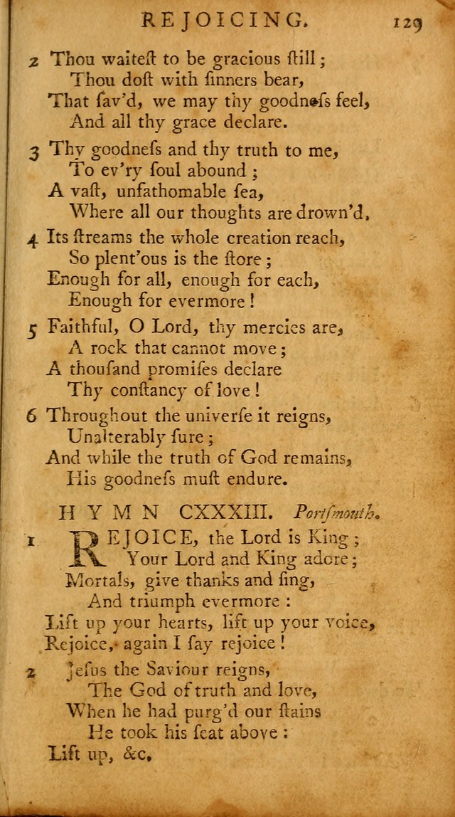 A Pocket Hymn-book: designed as a constant companion for the pious, collected from various authors (18th ed.) page 123