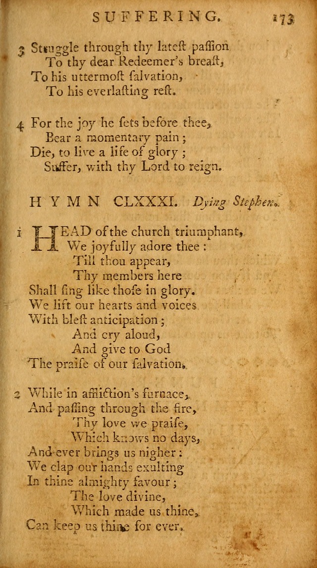 A Pocket Hymn-book: designed as a constant companion for the pious, collected from various authors (18th ed.) page 167