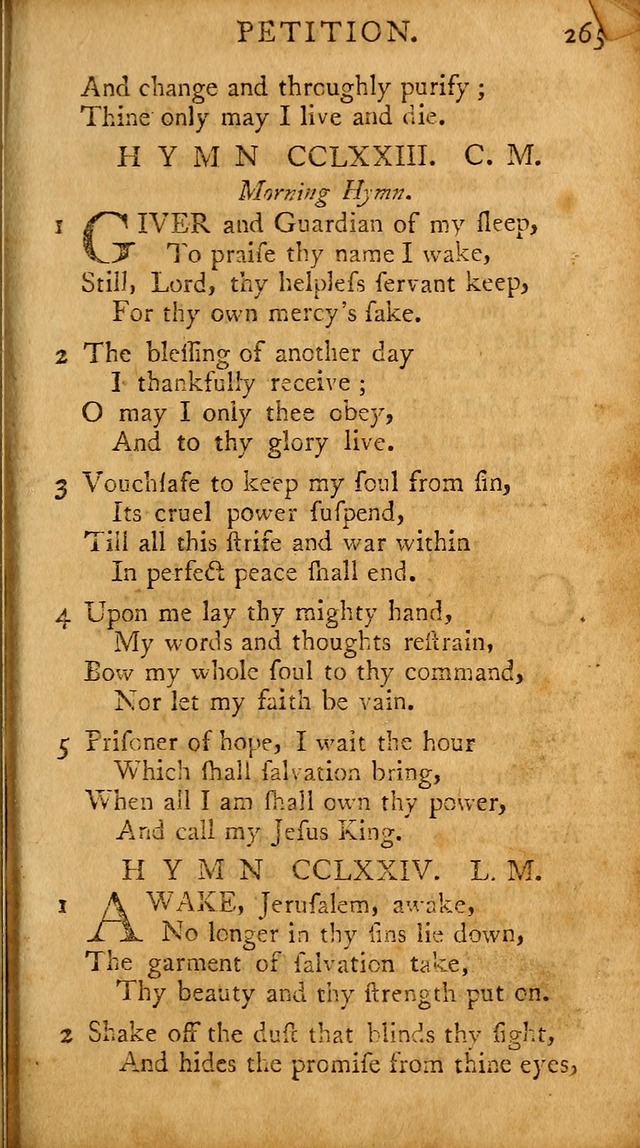 A Pocket Hymn-book: designed as a constant companion for the pious, collected from various authors (18th ed.) page 259