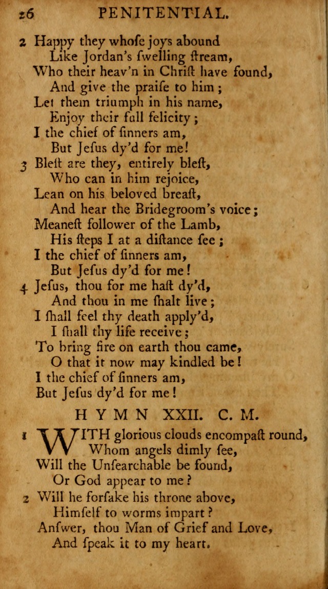 A Pocket Hymn-book: designed as a constant companion for the pious, collected from various authors (18th ed.) page 28