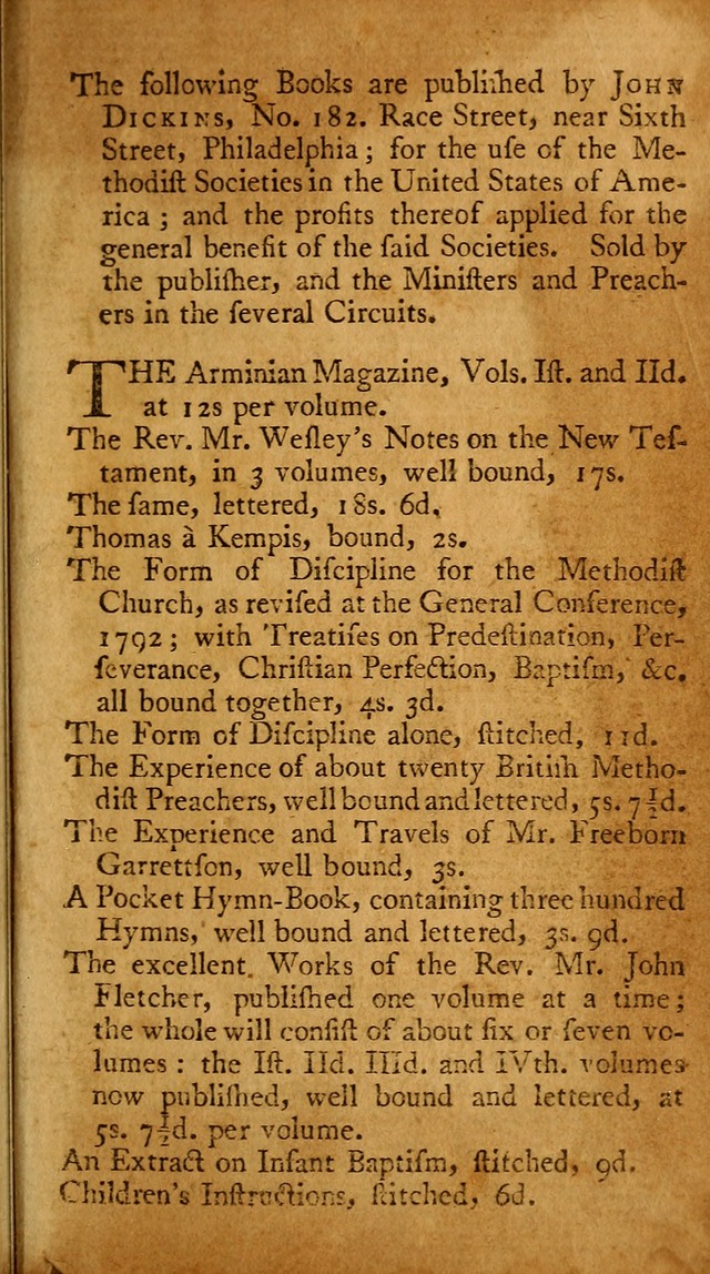 A Pocket Hymn-book: designed as a constant companion for the pious, collected from various authors (18th ed.) page 287