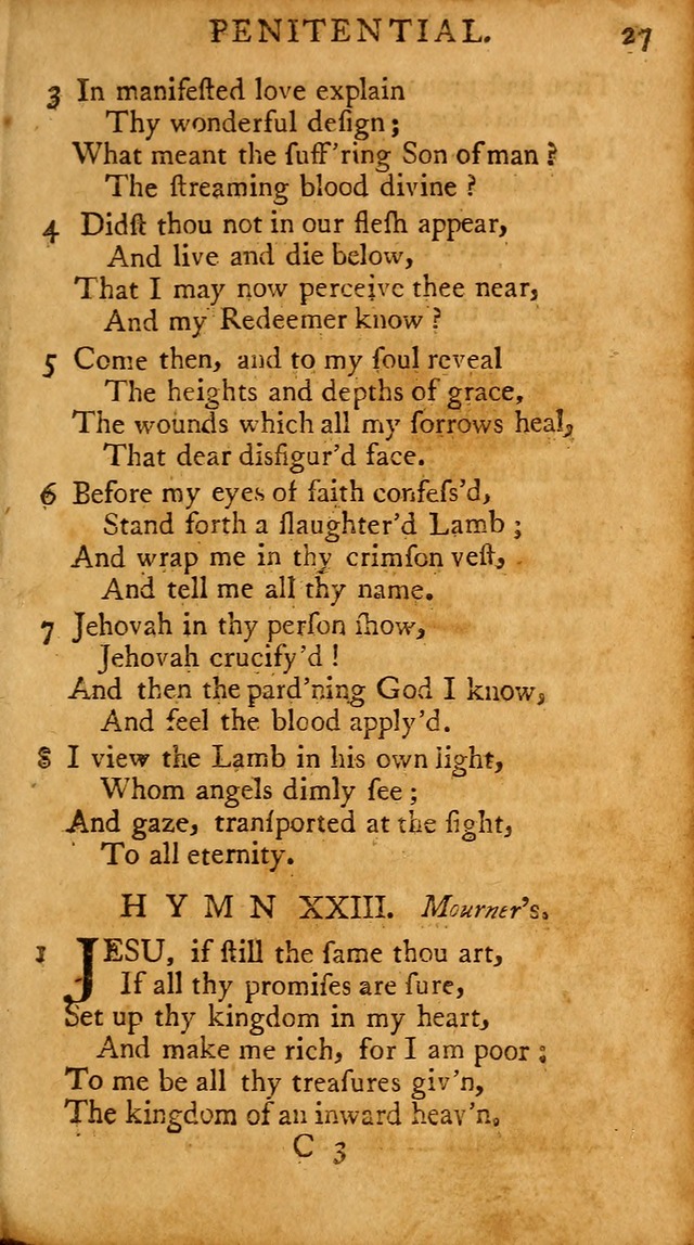 A Pocket Hymn-book: designed as a constant companion for the pious, collected from various authors (18th ed.) page 29