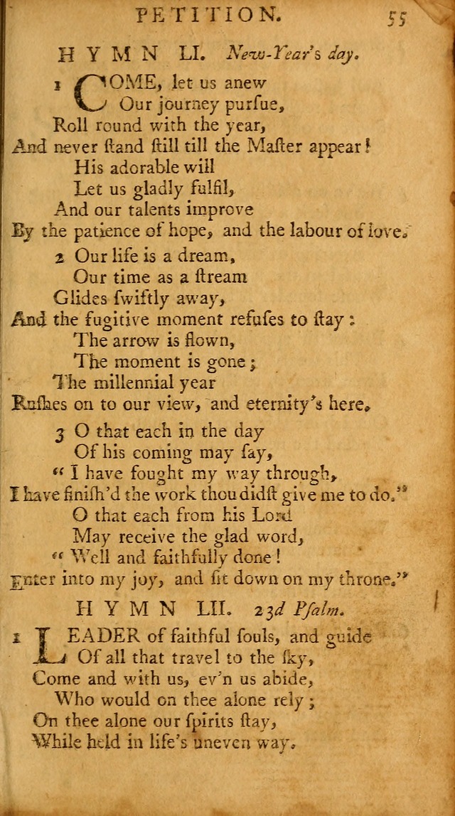 A Pocket Hymn-book: designed as a constant companion for the pious, collected from various authors (18th ed.) page 57