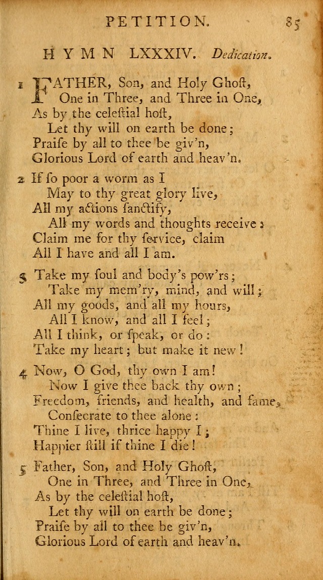 A Pocket Hymn-book: designed as a constant companion for the pious, collected from various authors (18th ed.) page 87