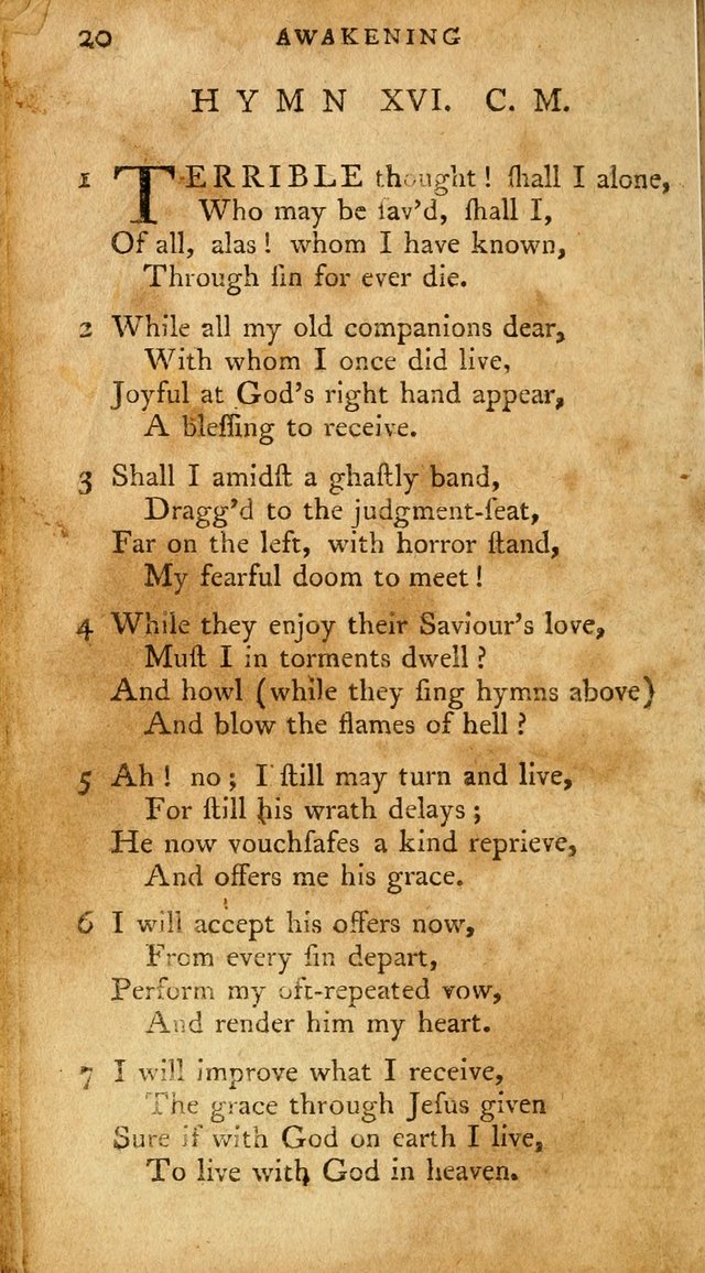 A Pocket Hymn-Book: designed as a constant companion for the pious: collected from various authors. (21st ed.) page 20