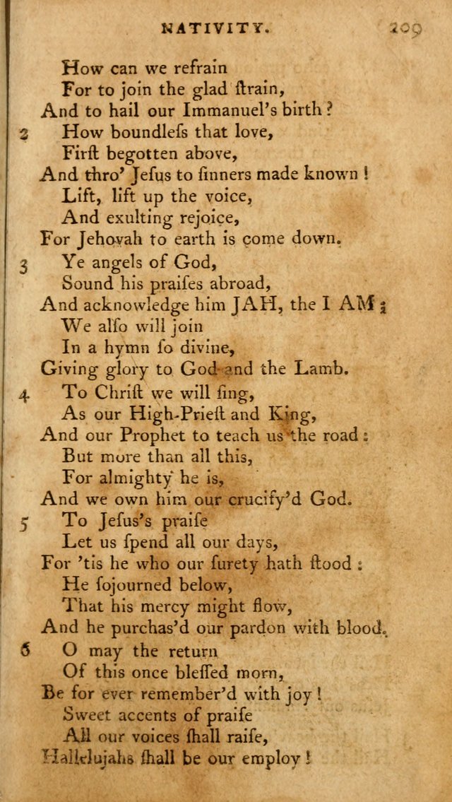 A Pocket Hymn-Book: designed as a constant companion for the pious: collected from various authors. (21st ed.) page 209