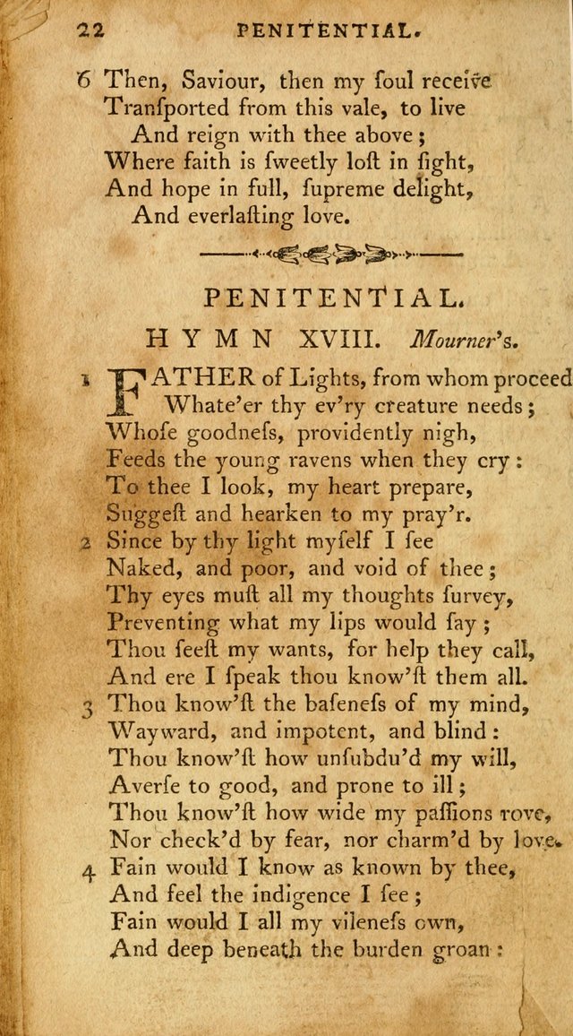 A Pocket Hymn-Book: designed as a constant companion for the pious: collected from various authors. (21st ed.) page 22