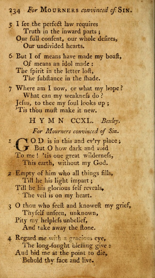 A Pocket Hymn-Book: designed as a constant companion for the pious: collected from various authors. (21st ed.) page 234