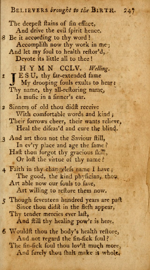 A Pocket Hymn-Book: designed as a constant companion for the pious: collected from various authors. (21st ed.) page 247