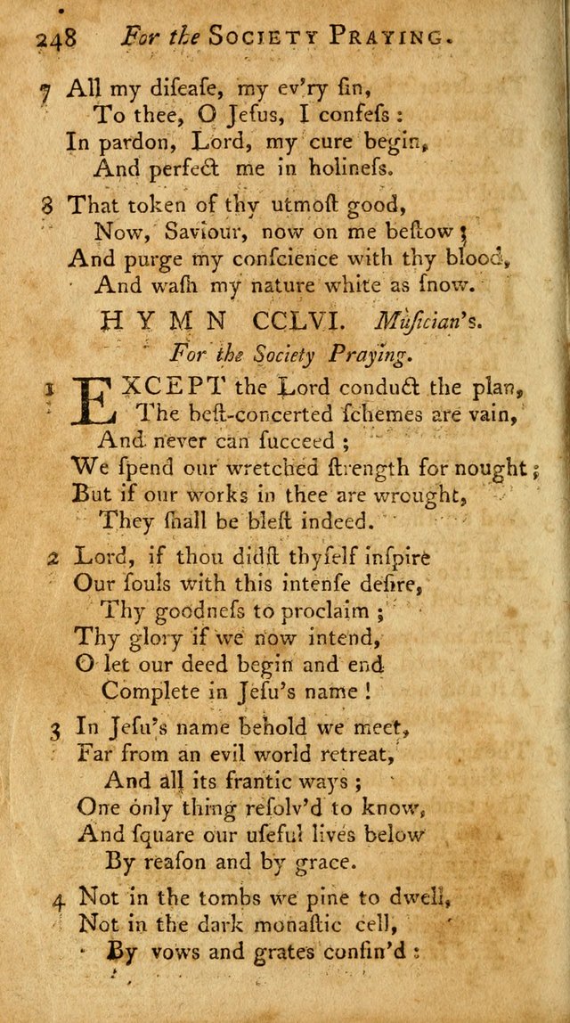 A Pocket Hymn-Book: designed as a constant companion for the pious: collected from various authors. (21st ed.) page 248