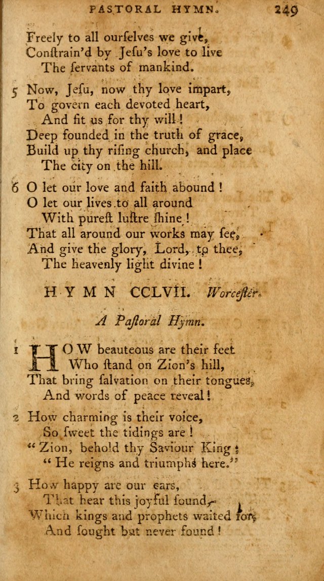 A Pocket Hymn-Book: designed as a constant companion for the pious: collected from various authors. (21st ed.) page 249
