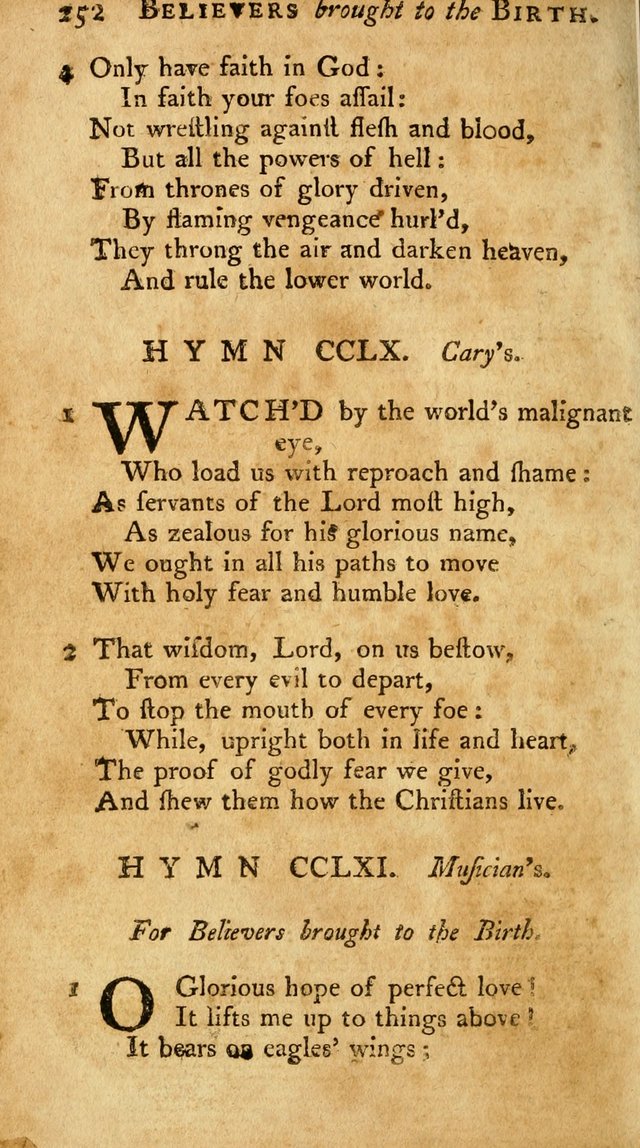 A Pocket Hymn-Book: designed as a constant companion for the pious: collected from various authors. (21st ed.) page 252