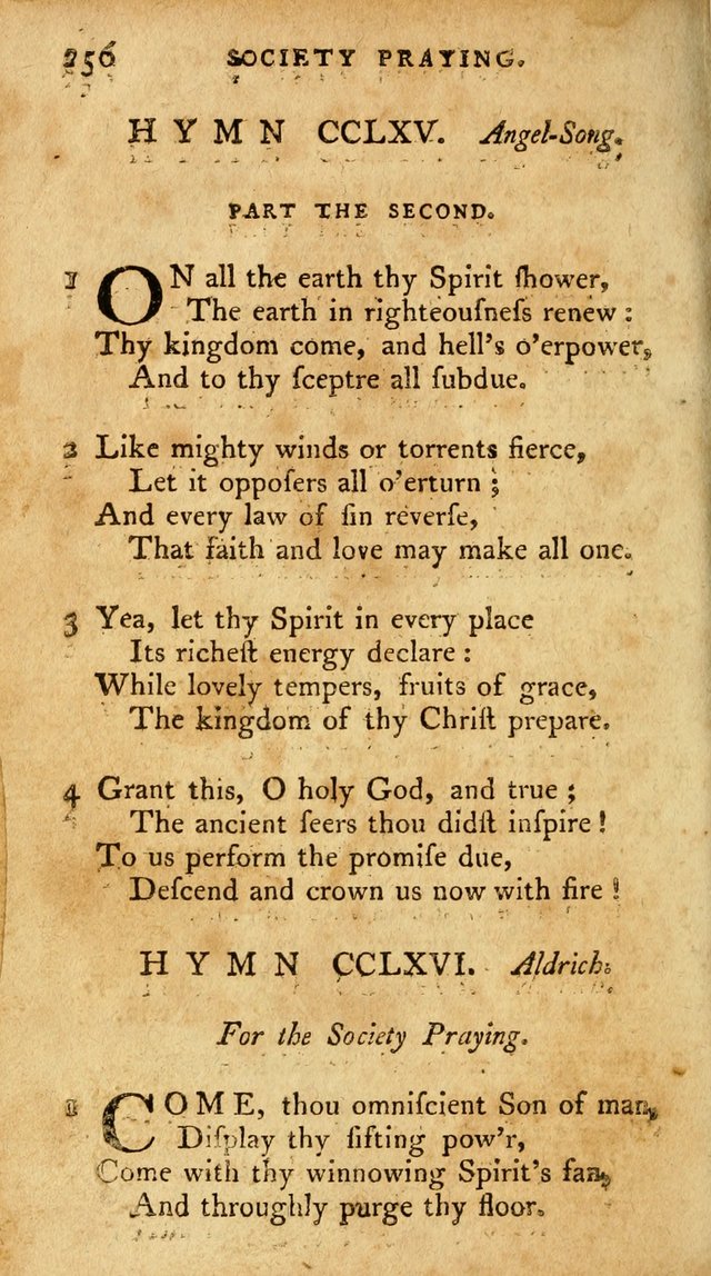 A Pocket Hymn-Book: designed as a constant companion for the pious: collected from various authors. (21st ed.) page 256
