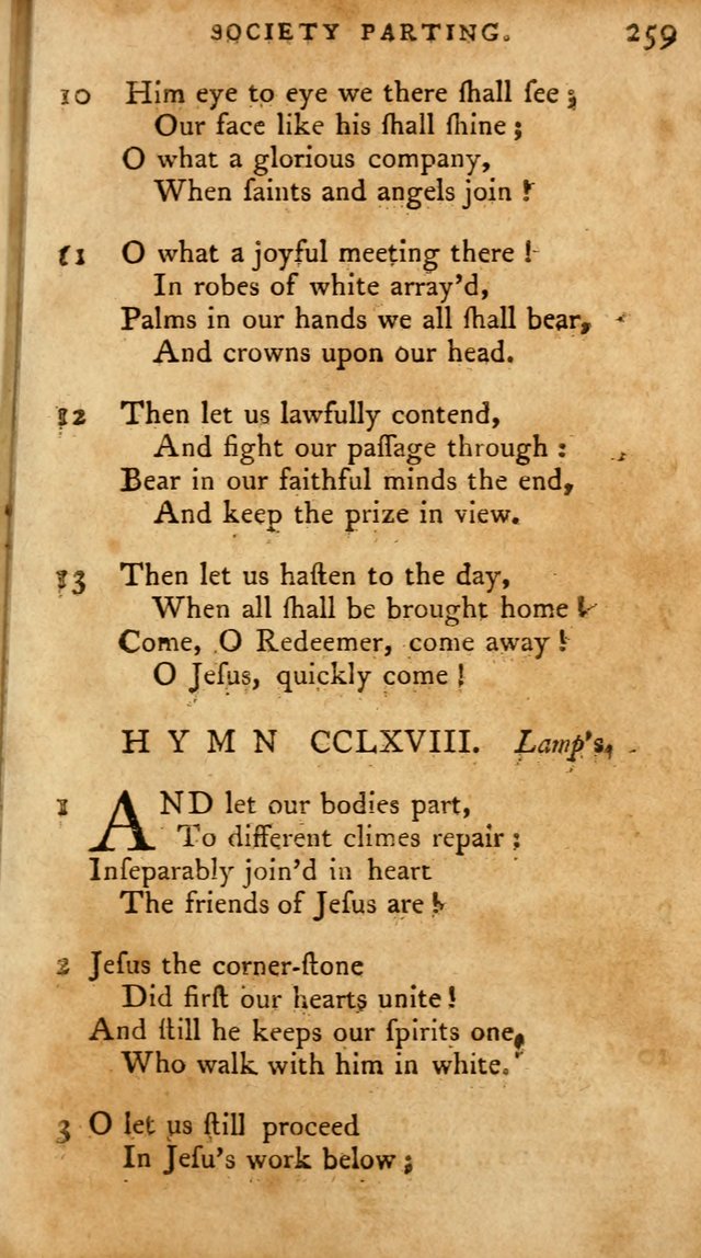 A Pocket Hymn-Book: designed as a constant companion for the pious: collected from various authors. (21st ed.) page 259