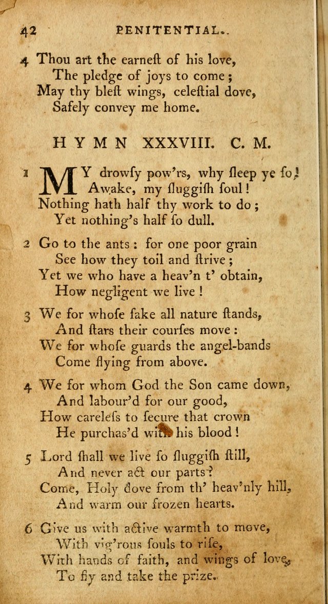 A Pocket Hymn-Book: designed as a constant companion for the pious: collected from various authors. (21st ed.) page 42