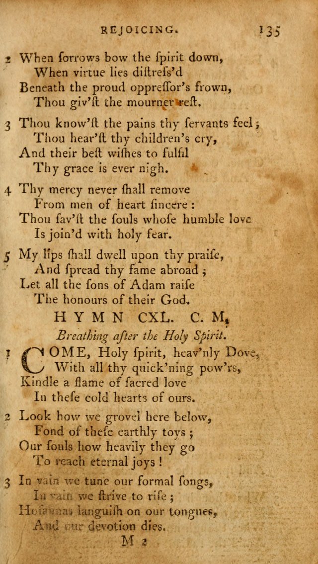A Pocket Hymn Book, Designed as a Constant Companion for the Pious,  Collected from Various Authors. 28th ed. page 135