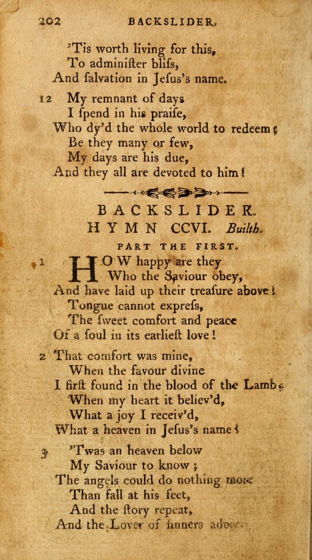 A Pocket Hymn Book, Designed as a Constant Companion for the Pious,  Collected from Various Authors. 28th ed. page 202