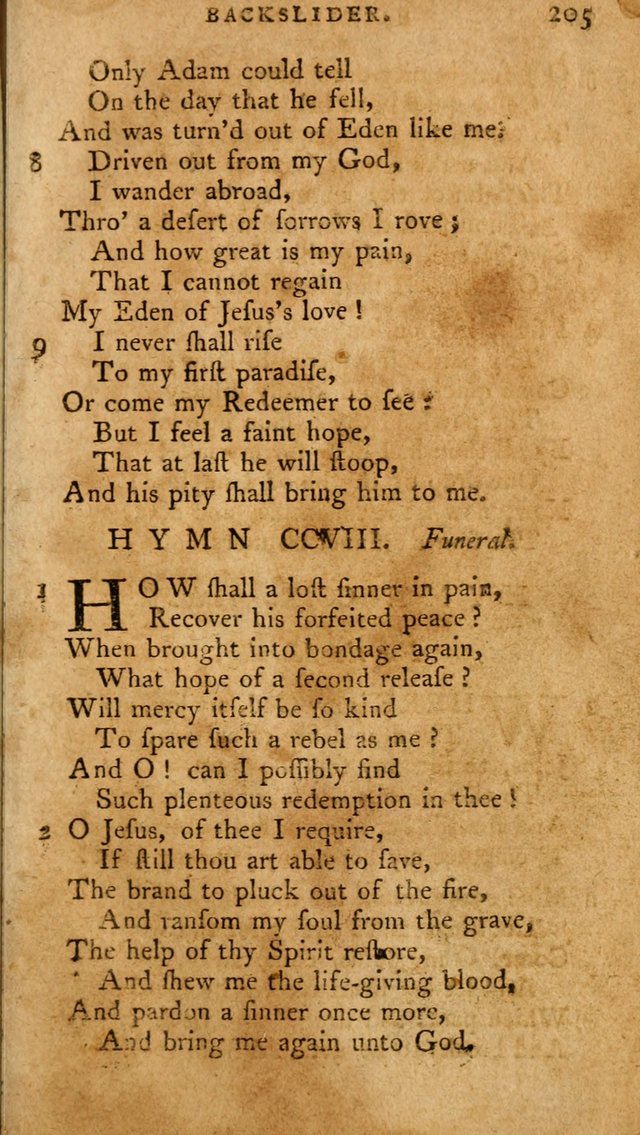 A Pocket Hymn Book, Designed as a Constant Companion for the Pious,  Collected from Various Authors. 28th ed. page 205