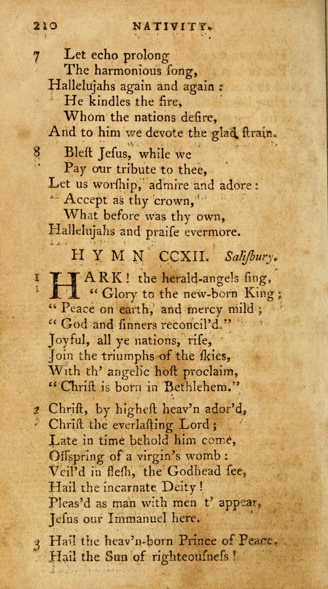 A Pocket Hymn Book, Designed as a Constant Companion for the Pious,  Collected from Various Authors. 28th ed. page 210