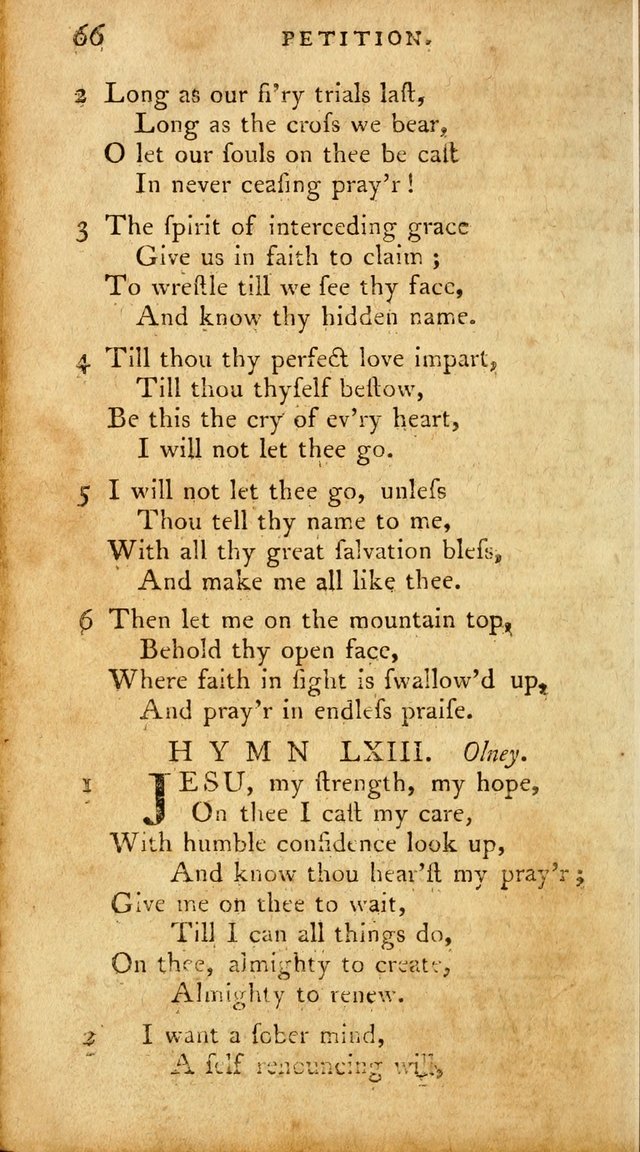 A Pocket Hymn Book, Designed as a Constant Companion for the Pious,  Collected from Various Authors. 28th ed. page 66