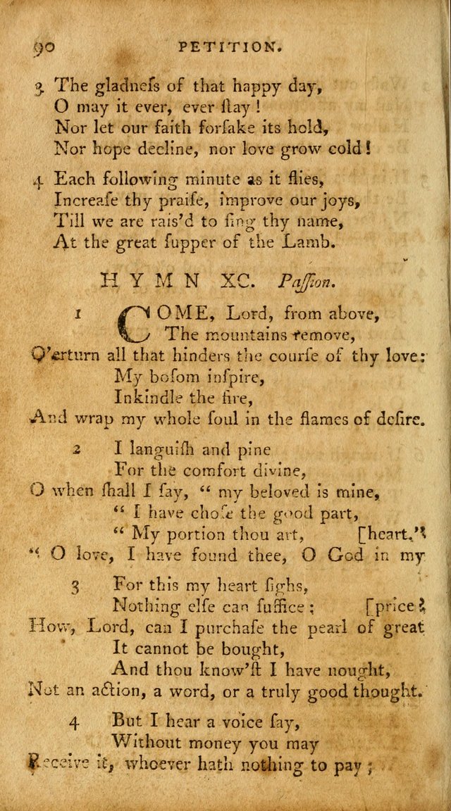 A Pocket Hymn Book, Designed as a Constant Companion for the Pious,  Collected from Various Authors. 28th ed. page 90