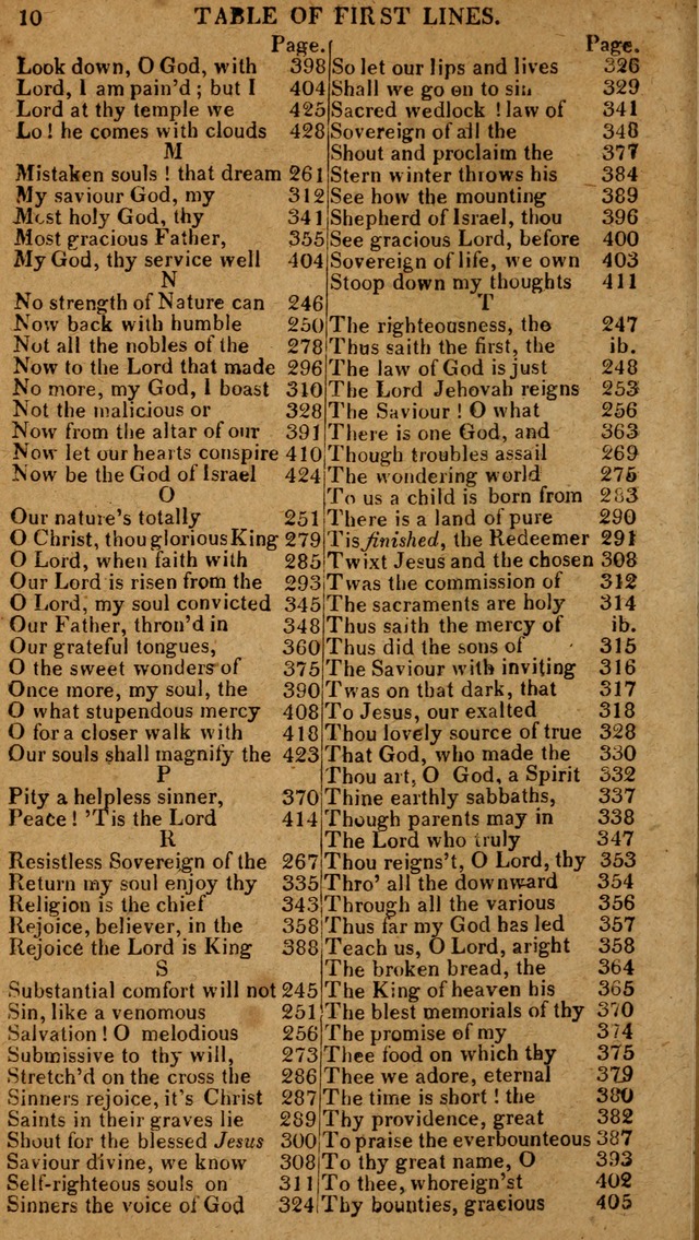 The Psalms and Hymns: with the catechism, confession of faith and liturgy of the Reformed Dutch Church in North America page 10