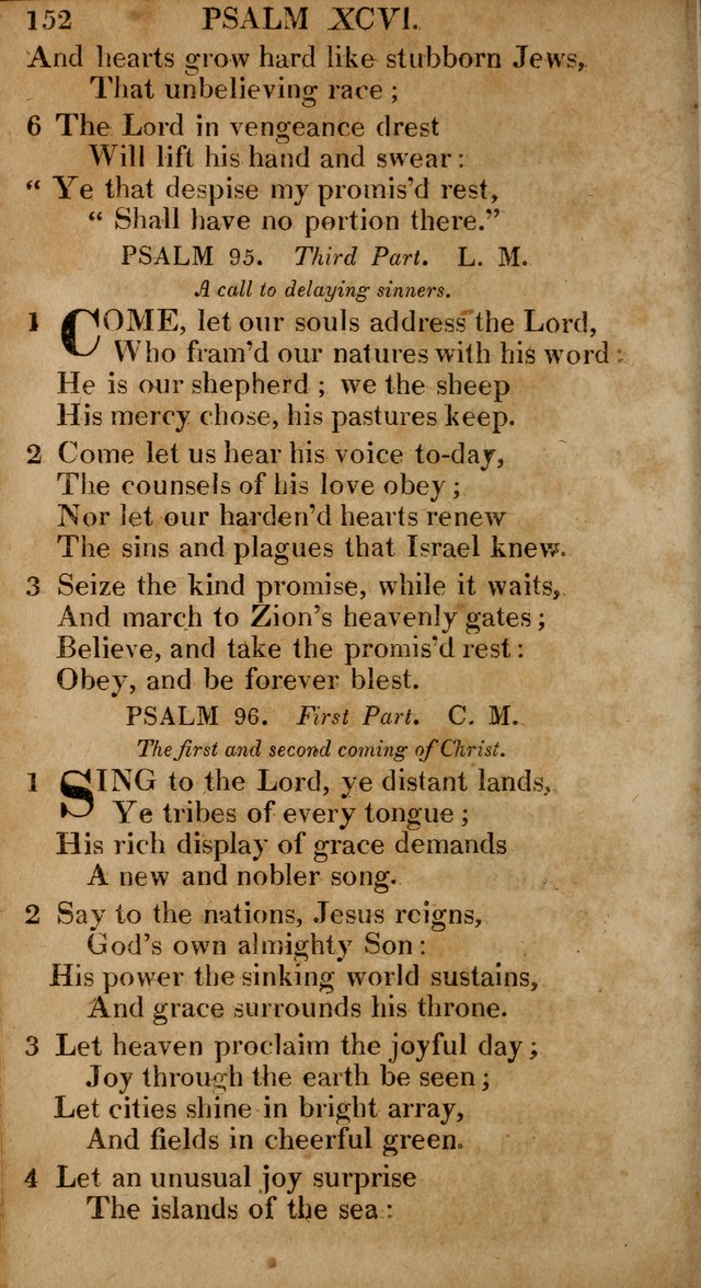 The Psalms and Hymns: with the catechism, confession of faith and liturgy of the Reformed Dutch Church in North America page 152