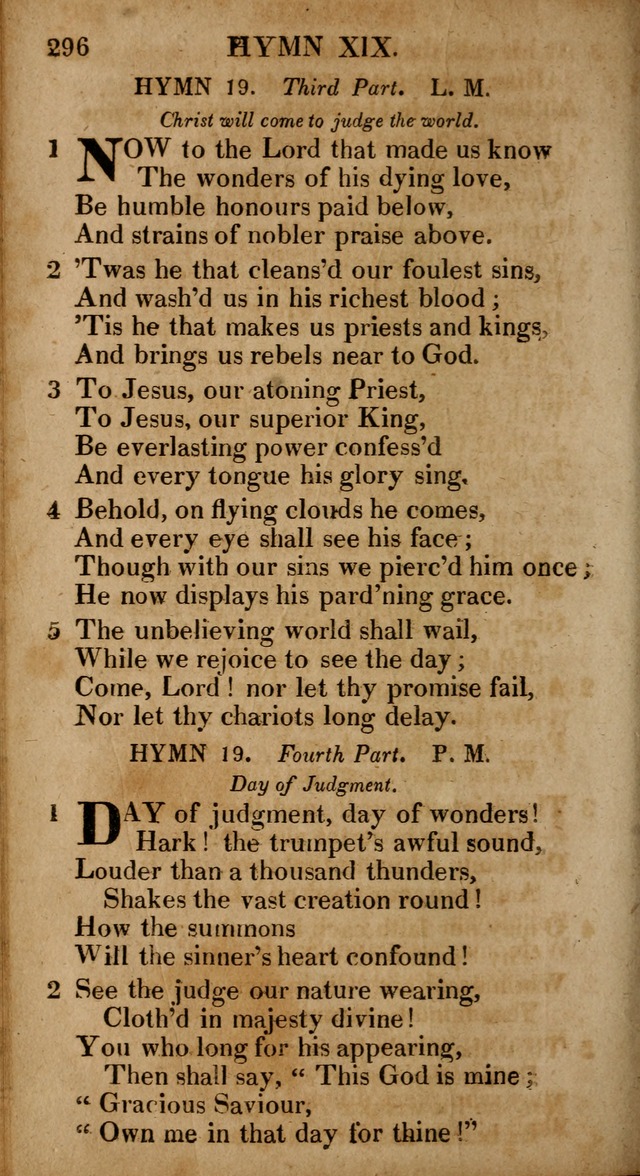 The Psalms and Hymns: with the catechism, confession of faith and liturgy of the Reformed Dutch Church in North America page 296