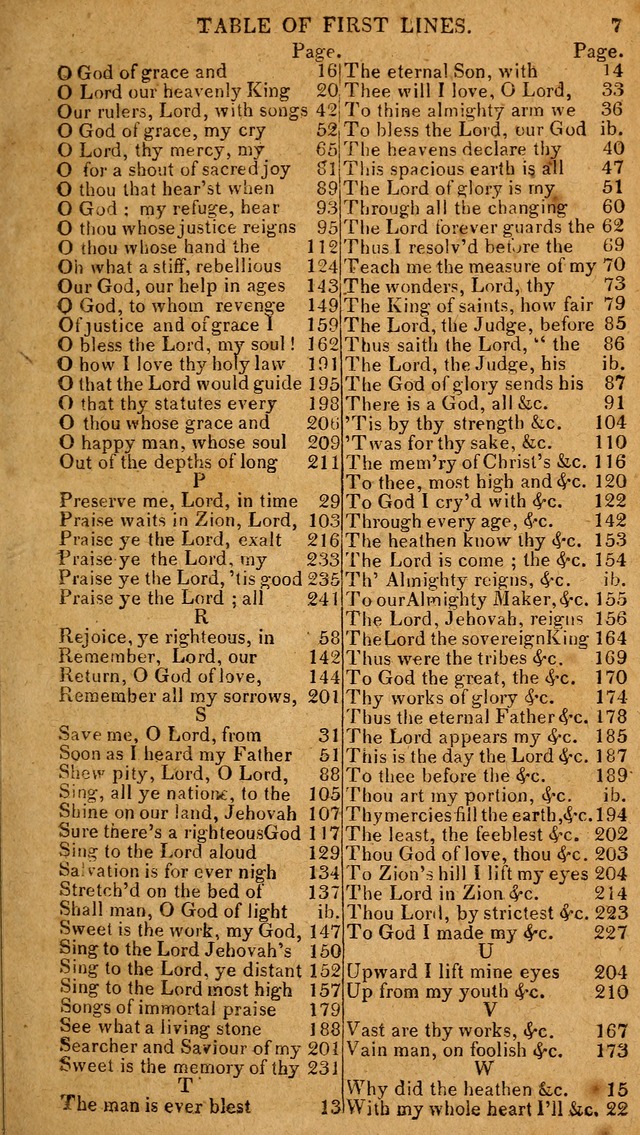 The Psalms and Hymns: with the catechism, confession of faith and liturgy of the Reformed Dutch Church in North America page 7
