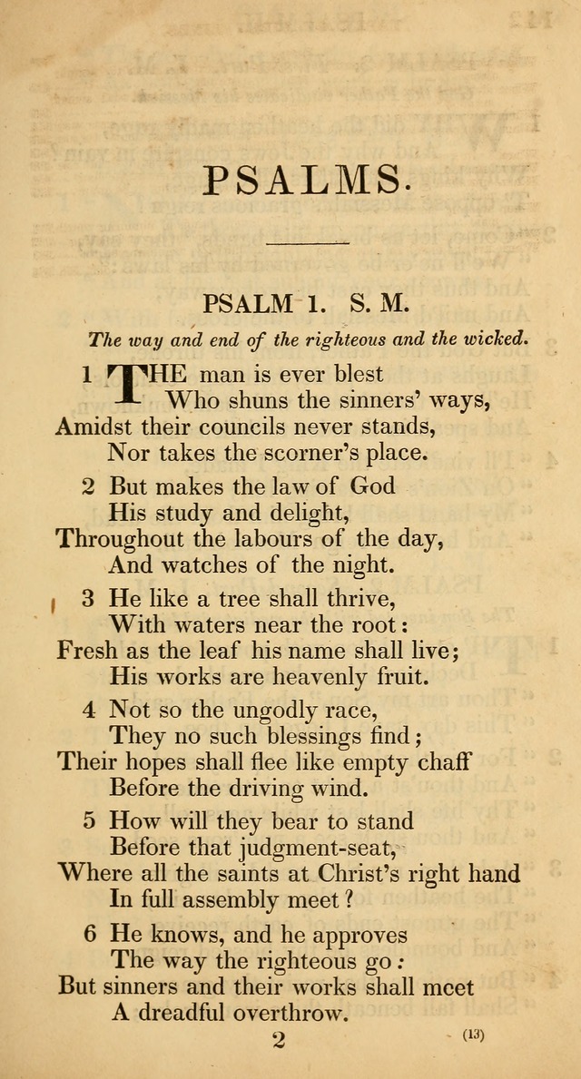 The Psalms and Hymns, with the Catechism, Confession of Faith, and Liturgy, of the Reformed Dutch Church in North America page 15