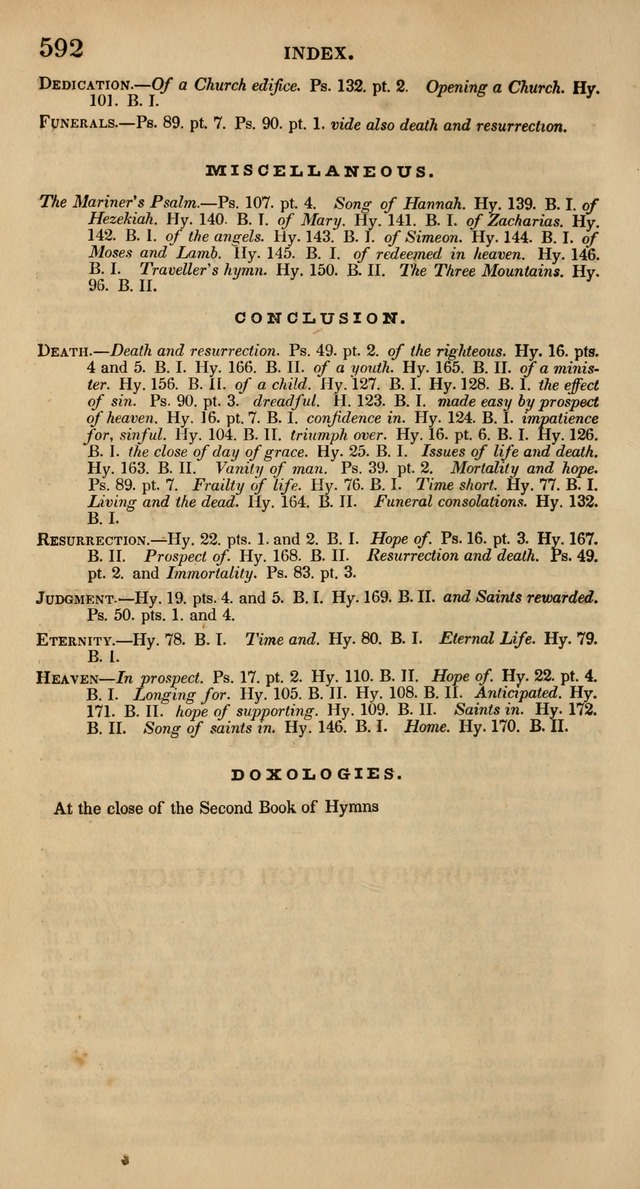 The Psalms and Hymns, with the Catechism, Confession of Faith, and Liturgy, of the Reformed Dutch Church in North America page 594