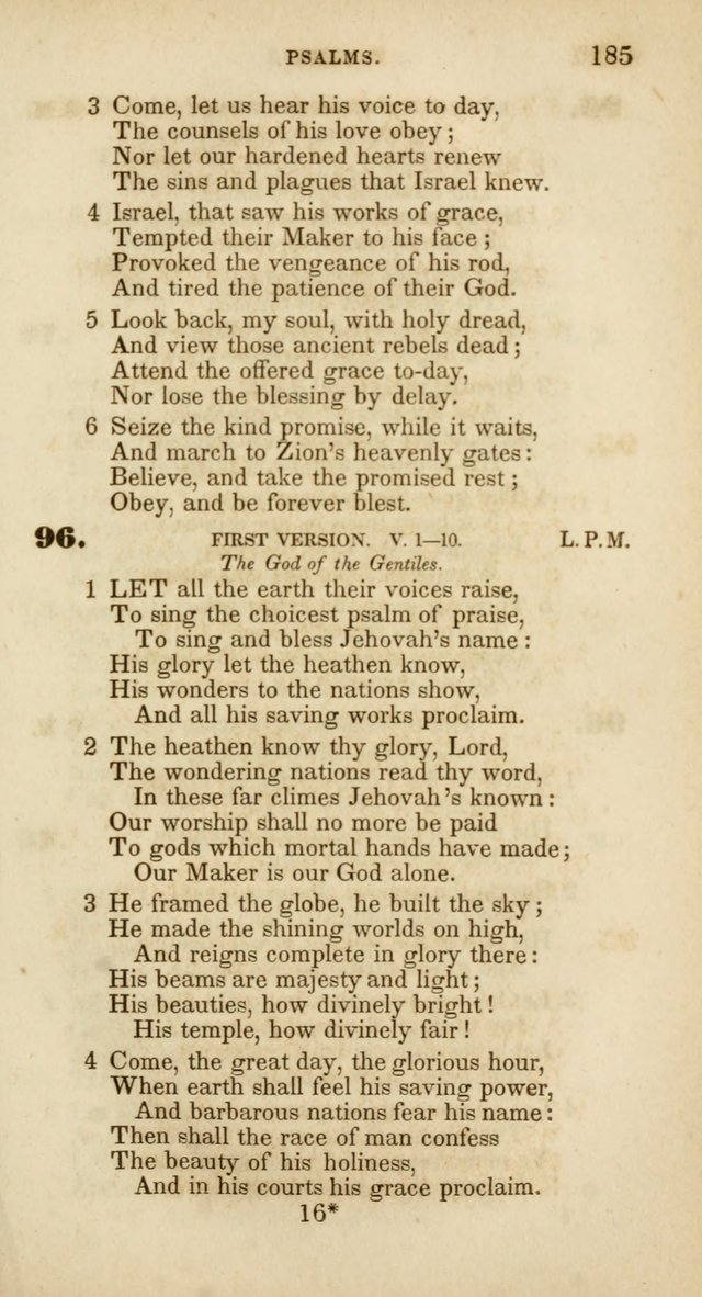 Psalms and Hymns, for Christian Use and Worship page 196