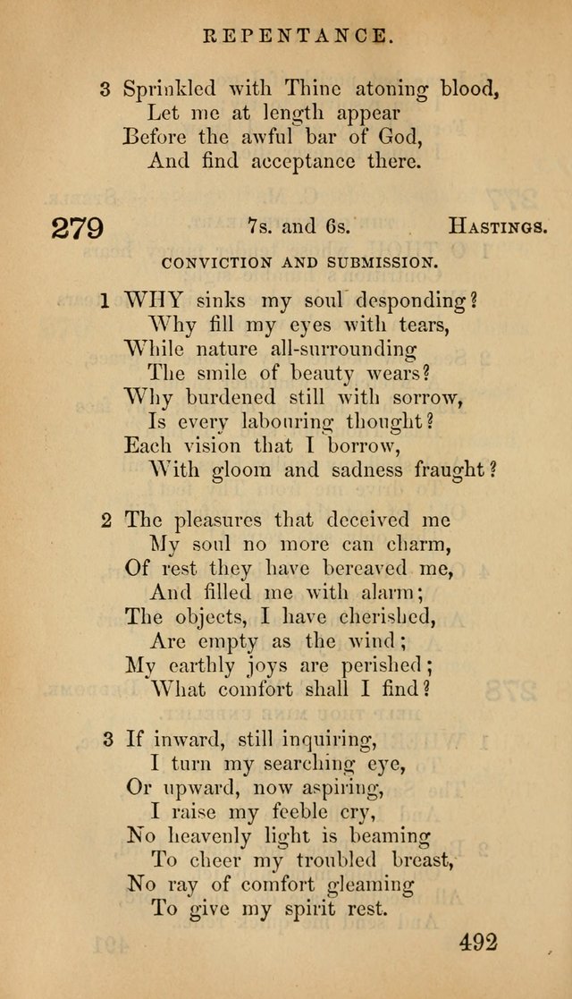 The Psalms and Hymns, with the Doctrinal Standards and Liturgy of the Reformed Protestant Dutch Church in North America page 500