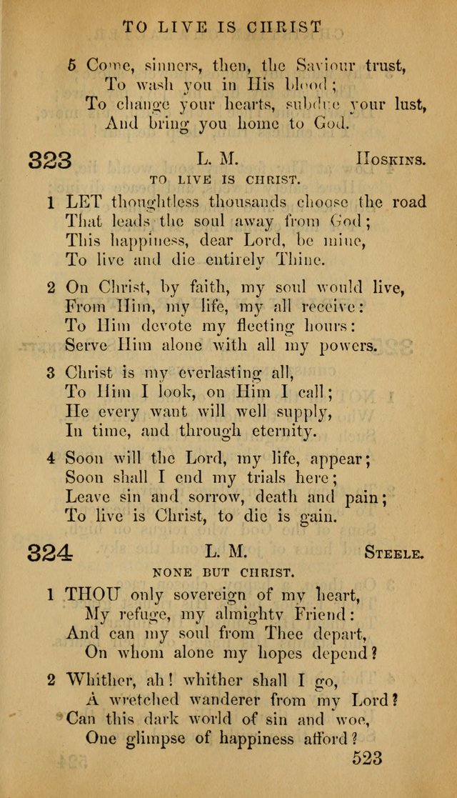 The Psalms and Hymns, with the Doctrinal Standards and Liturgy of the Reformed Protestant Dutch Church in North America page 531
